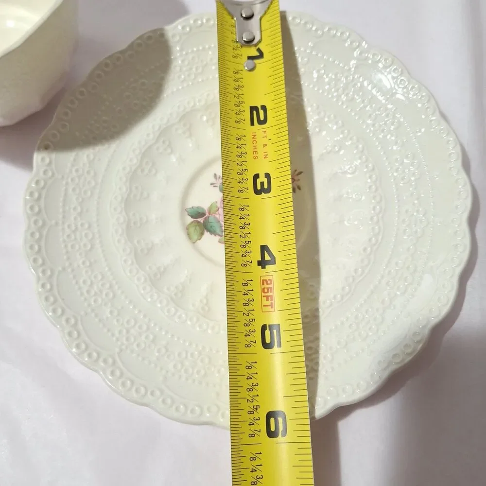 VTG Spode Copeland Billingsley Teacup And Saucer Billingsley Rose Old Stamp **